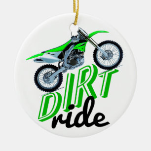 Adorno De Cerámica Adictos al motocrós