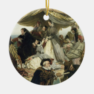 Adorno De Cerámica Adiós de T33653 Maria Estuardo a Francia, 1862