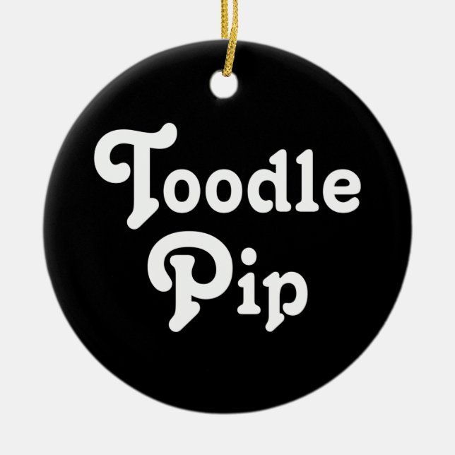 Adorno De Cerámica Adiós, Pip (Frente)