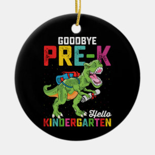 Adorno De Cerámica Adiós Pre K Hola Kindergarten T Rex School