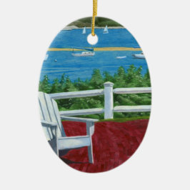 Adorno De Cerámica Adirondack Chair Painting