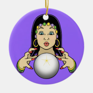 Adorno De Cerámica Adivino del carnaval