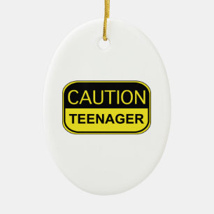 Adorno De Cerámica Adolescente de la precaución