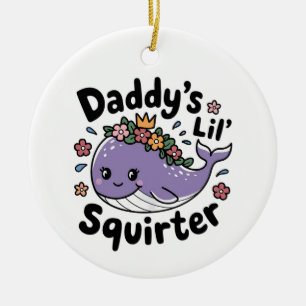 Adorno De Cerámica "Adorable diseño de ballenas: ardilla de los dient