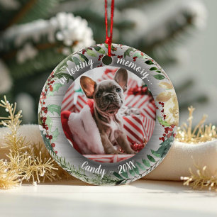Adorno De Cerámica Adorable foto personalizada memorial para perros r