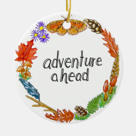 Adorno De Cerámica Adventure Ahead Ornament