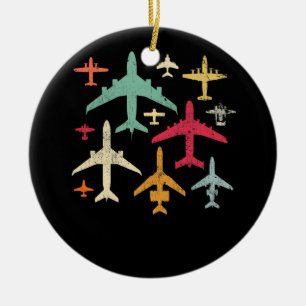 Adorno De Cerámica Aeronaves Piloto Mecánica Diferentes Tipos De Avi