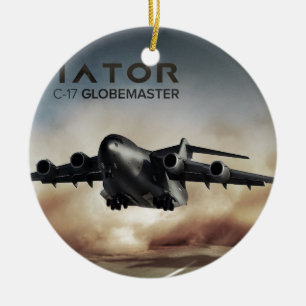 Adorno De Cerámica Aeroplano del cargo del C-17 Globemaster