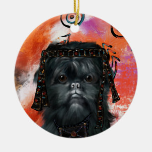 Adorno De Cerámica Affenpinscher