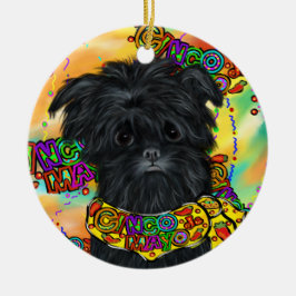 Adorno De Cerámica Affenpinscher