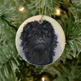 Adorno De Cerámica Affenpinscher