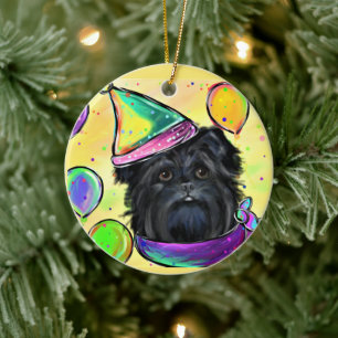 Adorno De Cerámica Affenpinscher
