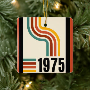 Adorno De Cerámica Afiche de cosecha de arcoiris de 1975
