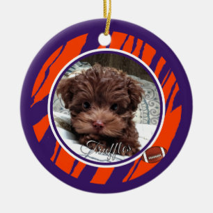 Adorno De Cerámica Aficionado de Clemson personalizable