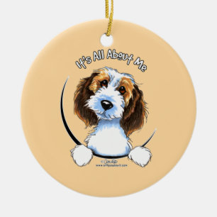 Adorno De Cerámica Afloramiento pequeno Griffon Vendeen PBGV IAAM