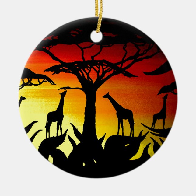 ADORNO DE CERÁMICA ÁFRICA (Frente)