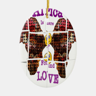 Adorno De Cerámica África es donde encontré amor