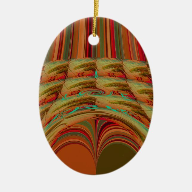 Adorno De Cerámica África: Tradición Hakuna Matata Montaña Moti (Frente)