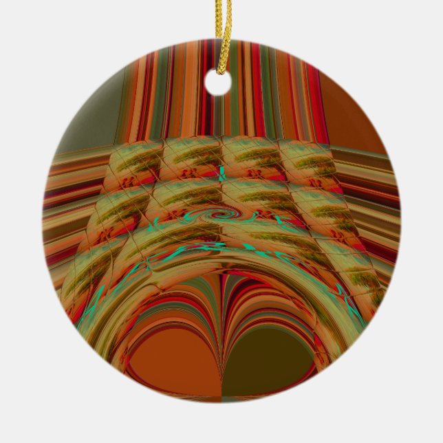 Adorno De Cerámica África: Tradición Hakuna Matata Montaña Moti (Frente)