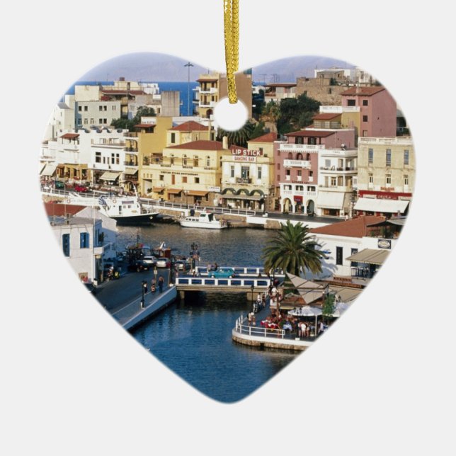 Adorno De Cerámica Agios Nikolaos Creta, Grecia (Frente)