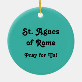 Adorno De Cerámica Agnes de Roma (BK 006)