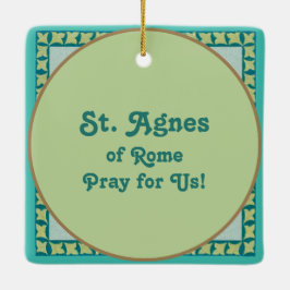 Adorno De Cerámica Agnes de Roma (BK 006)