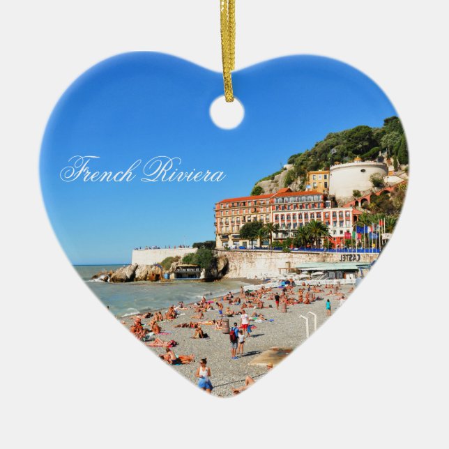 Adorno De Cerámica Agradable. Riviera francesa (Frente)