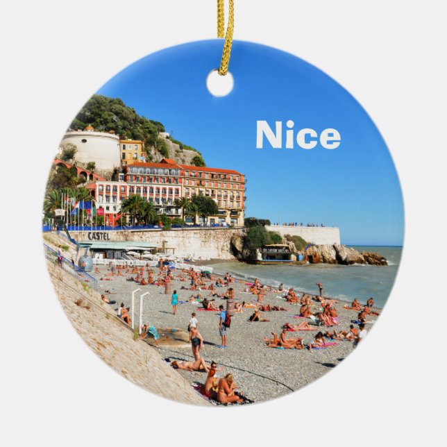 Adorno De Cerámica Agradable. Riviera francesa (Frente)