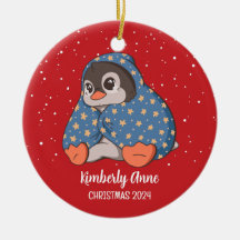 Agradables Navidades de pingüino en vacaciones de 