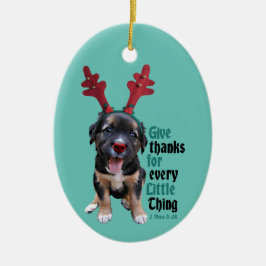 Adorno De Cerámica Agradece cada pequeña cosa