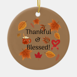 Adorno De Cerámica ¡Agradecidos y bendecidos!