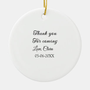 Adorno De Cerámica agradecimientos por el mensaje de texto de añadir