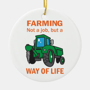 Adorno De Cerámica Agricultura