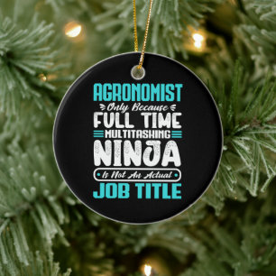 Adorno De Cerámica Agronomía divertida en la profesión de agronomía
