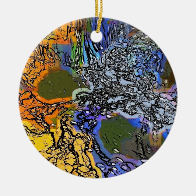 ADORNO DE CERÁMICA AGUA (Frente)