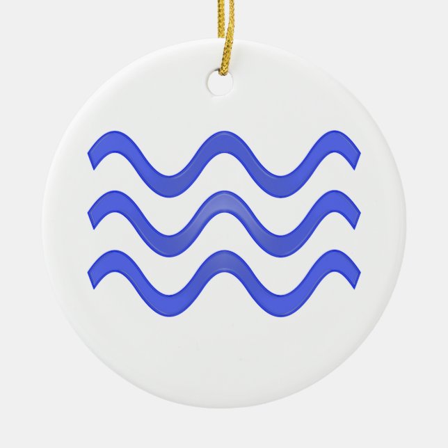 Adorno De Cerámica Agua (Frente)