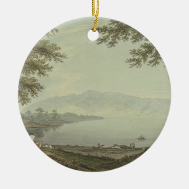 Adorno De Cerámica Agua de Skiddaw y de Derwent (pluma y tinta con (Frente)