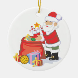 Adorno De Cerámica Agua Polo Santa Ornament