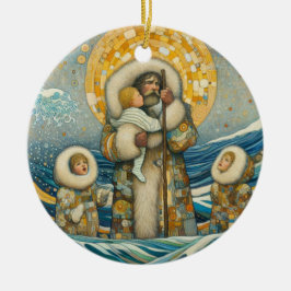 Adorno De Cerámica "Aguas frías, guía sólida"