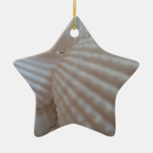 Adorno De Cerámica Aguas marinas blancas soleadas, marihuana Shell Be