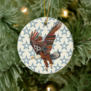 Adorno De Cerámica águila americana perla