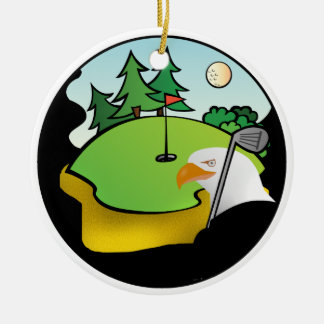 Adorno De Cerámica Águila de golf
