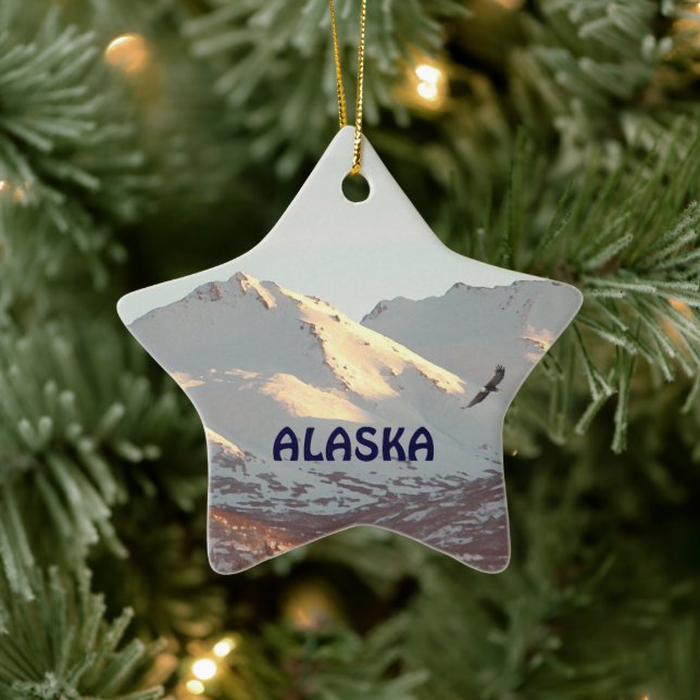 Adorno De Cerámica Águila de invierno (Árbol)