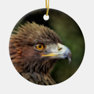 Adorno De Cerámica águila dorada