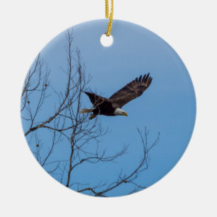 Adorno De Cerámica Águila En Vuelo