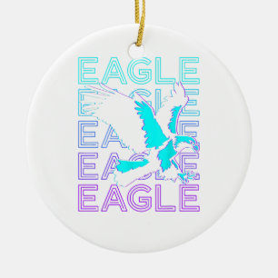 Adorno De Cerámica Águila Retro 