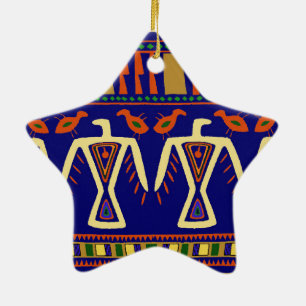 Adorno De Cerámica Águilas Ojibway
