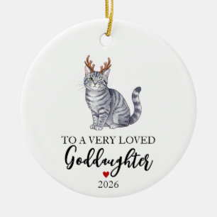 Adorno De Cerámica ahijada, regalos de bautizo para ahijada navidad