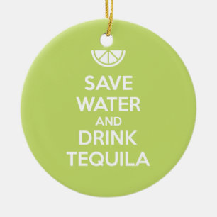 Adorno De Cerámica Ahorre el agua y beba el Tequila