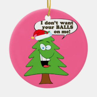 Adorno De Cerámica ¡Ahorre los árboles de navidad!